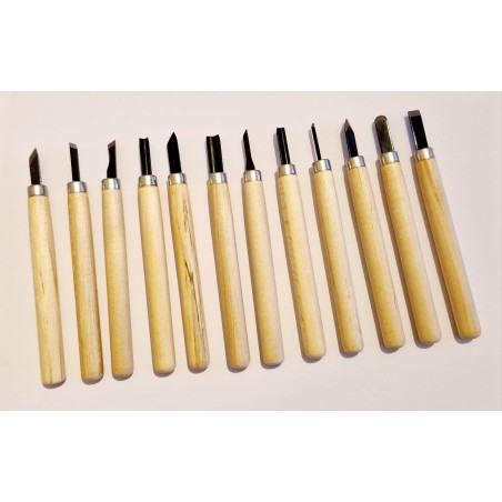 JF026 Set scavini metallo duro 12 pz