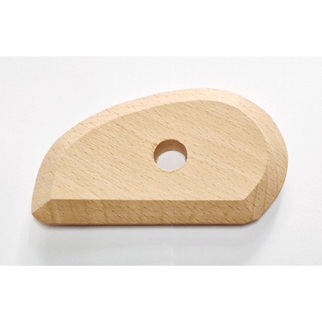 JK66 Spatola legno sfaccettata cm.9x5,5