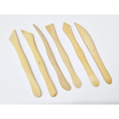 Apa4 Set 6 stecche in legno cm.15