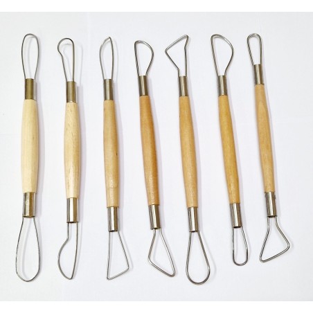 Apa7 Set 7 mirette in legno cm.20