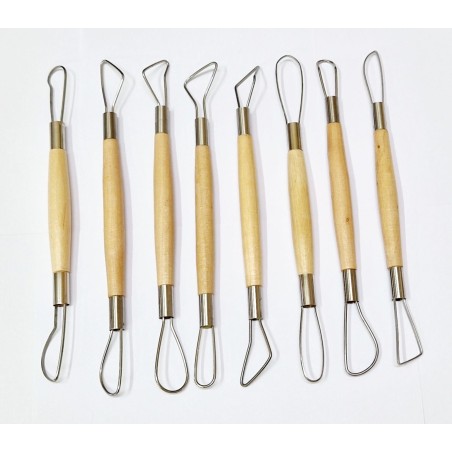 Apa8 Set 8 mirette in legno cm.20