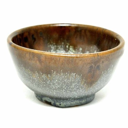 Scr107 Smalto Bruno ocra screziato