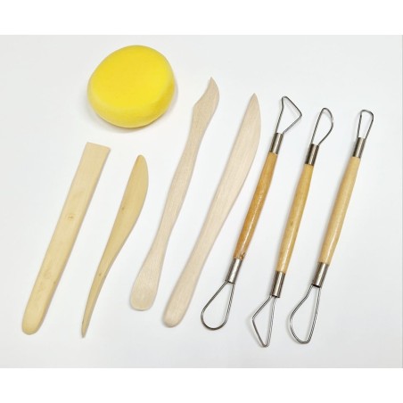 Apa6 Set 7 KIT 4 Stecche 15 Cm 1 Spugna e 3 Mirette 20 Cm