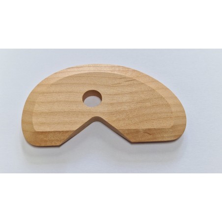 JK61 Spatola legno sfaccettata cm.10x5,5