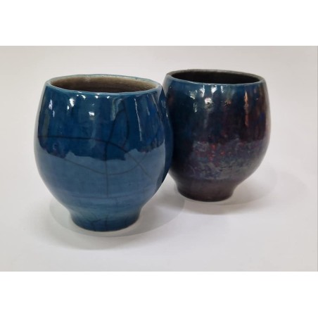 Mcr915 Cristallina craclè blu orientale / rame