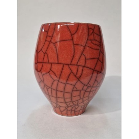 Mcr927 Cristallina craclè rosso corallo