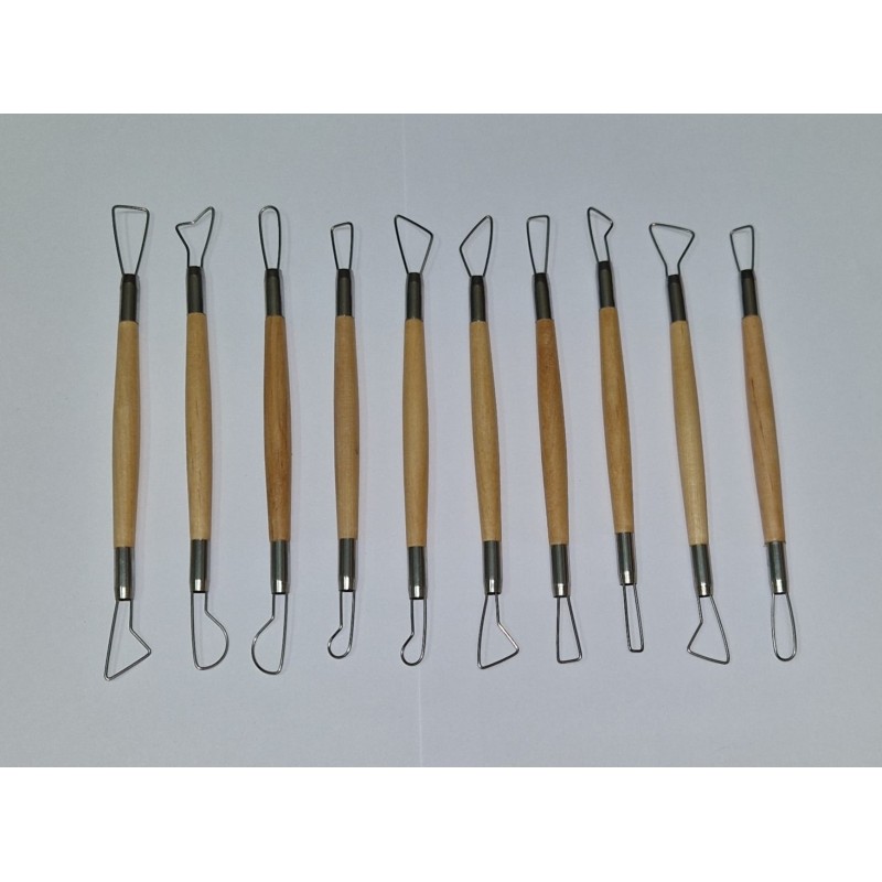 MIR1 Set 10 mirette modellazione cm.17 filo tondo