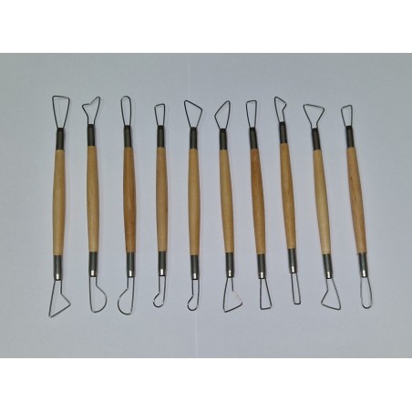 MIR1 Set 10 mirette modellazione cm.17 filo tondo