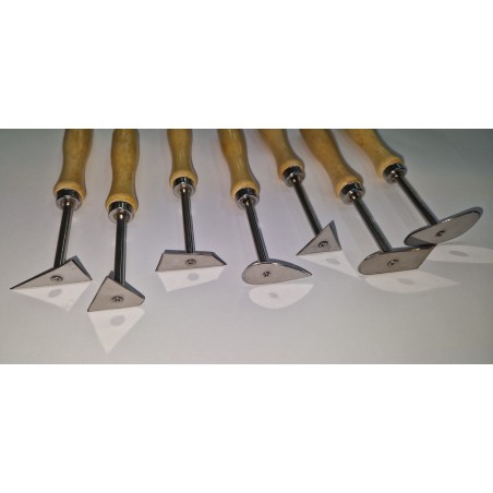 jf set 7 utensili per tornio cm.16,5