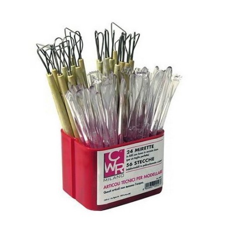 CW09981 Barattolo 24 mirette e 56 stecche stecche extra