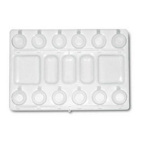 CW06051 Tavolozza cm.16x23 con 12 scomparti c/coperchio