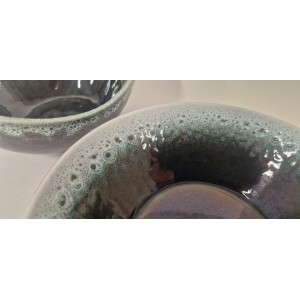 SLM37/SLM12 Smalto Grigio Blu /Bianco sovrapposizione