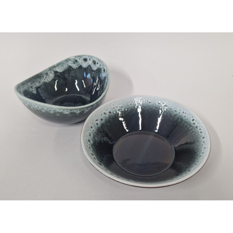 SLM37/SLM12 Smalto Grigio Blu /Bianco sovrapposizione