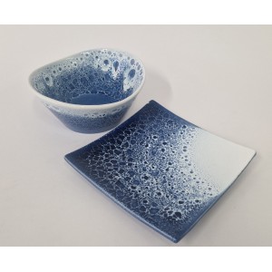 Slm7273 Smalto blu screziato