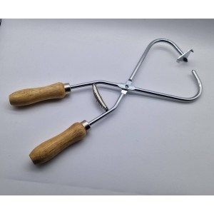 TWC64-A Pinza in metallo con molla manici in legno cm.35