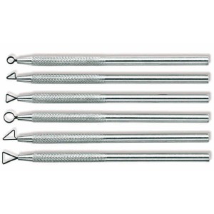 BZ2034A (2.146) Serie 6 mirette metallo cm.13