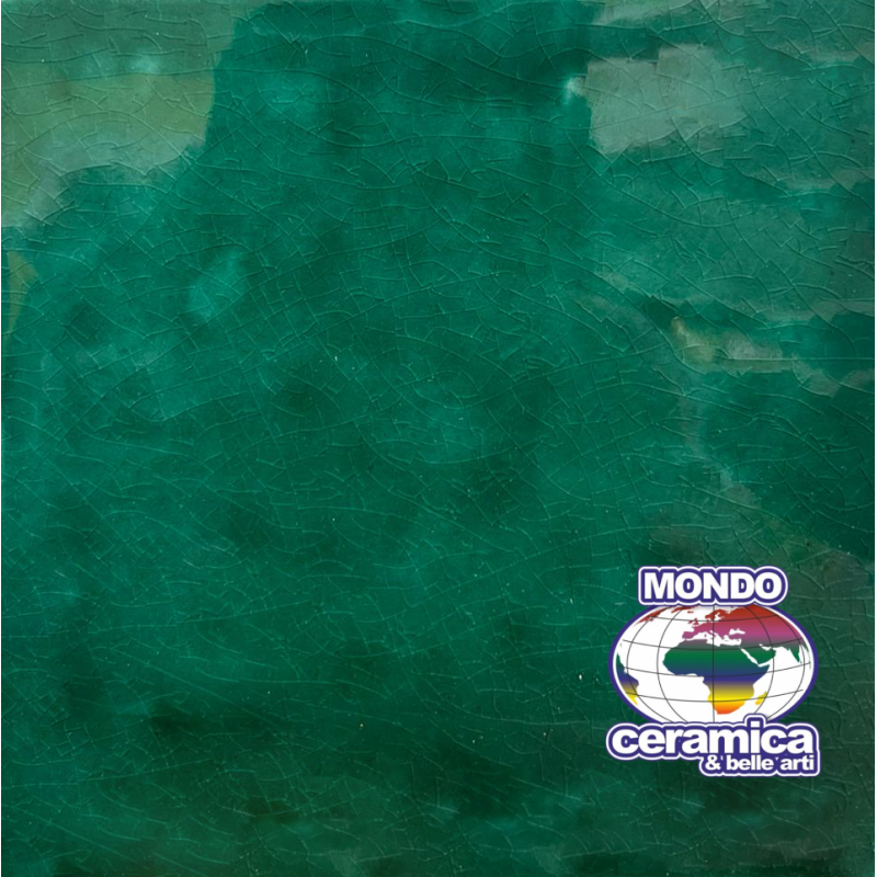 CLVP3294 Vernice o cristallina lucida apiombica verde craquelè