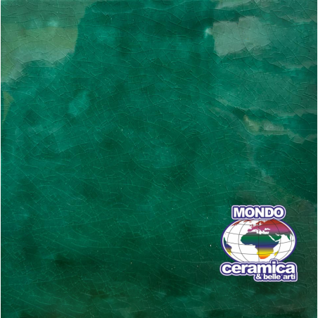 CLVP3294 Vernice o cristallina lucida apiombica verde craquelè