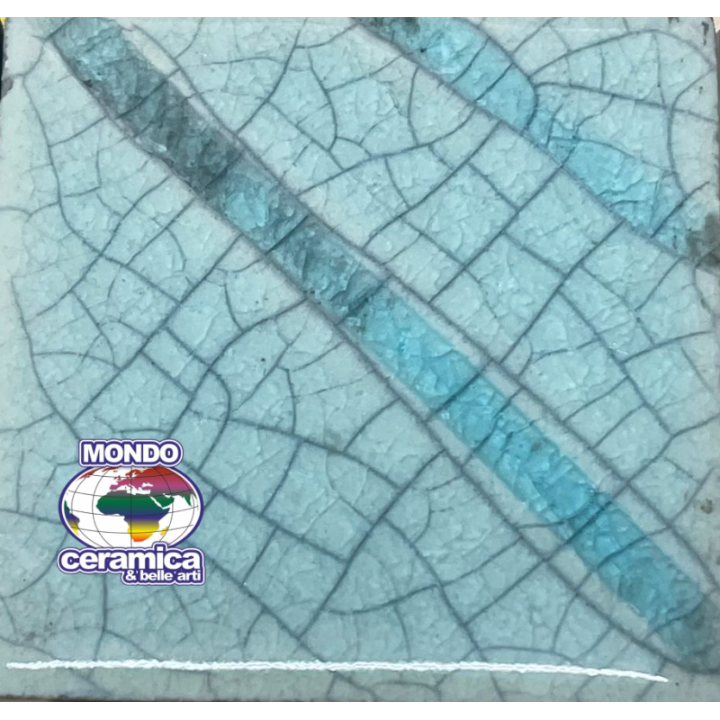 CLVP3295 Vernice o cristallina lucida apiombica acqua marina tenue