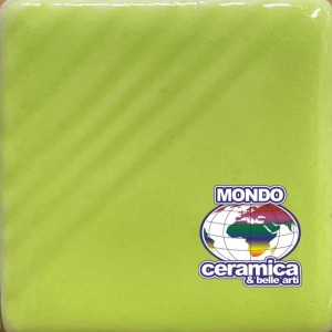 Slas15087 Smalto VERDE GIALLASTRO per PORCELLANA lucido apiombico