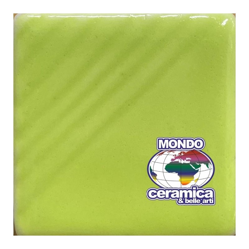 Slas15087 Smalto VERDE GIALLASTRO per PORCELLANA lucido apiombico