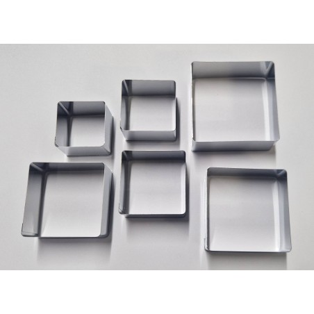 TWpcs16 set 6pz fustelle quadrate per argilla