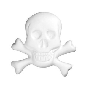 K1231 Placca teschio Ø 6 cm