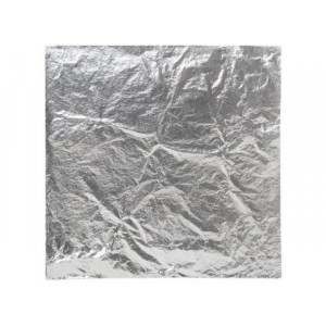 Foglia imitazione argento - 16x16, 500 fogli