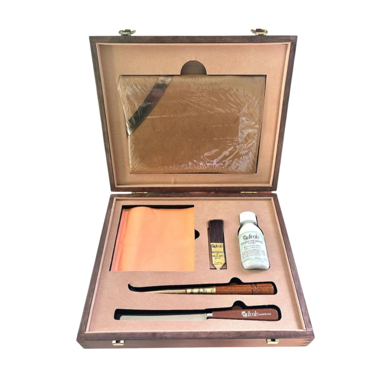 Cassetta in legno per doratura