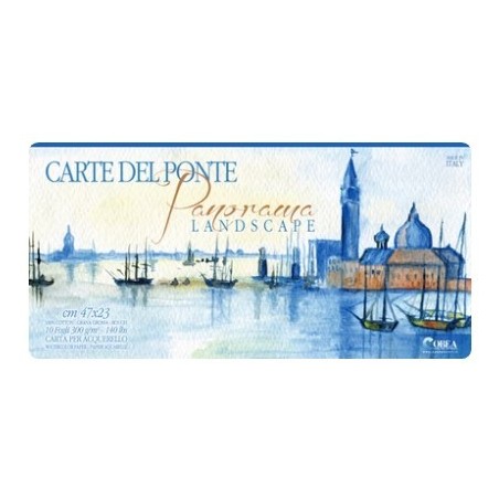 Album per acquerello Cm.47x23 PANORAMA - CARTA DEL PONTE 300 g/m^2