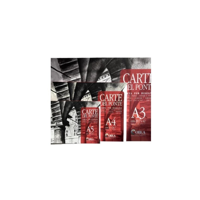 Album per Disegno A4 Cm.21.7x29.7 CARTA DEL PONTE 220 g/m^2