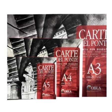 Album per Disegno A4 Cm.21.7x29.7 CARTA DEL PONTE 220 g/m^2