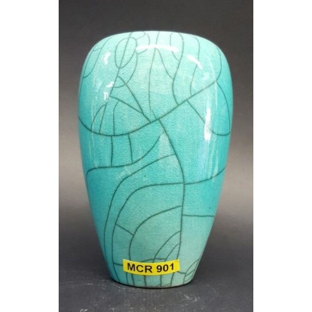 Mcr901 Cristallina Craclè Raku Turchese