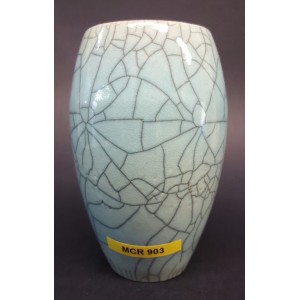 Mcr903 Cristallina Craclè Raku celeste chiaro