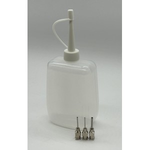 TW_A109 Pompetta in plastica 100ml con 3 aghi per smalti