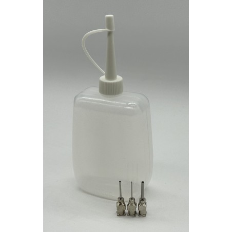 TW_A109 Pompetta in plastica 100ml con 3 aghi per smalti