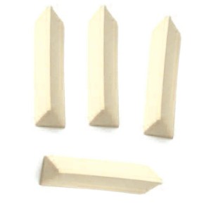4.29spessi (conf.45 pz) Triangolini porcellana 1250 °C - mm.50x10