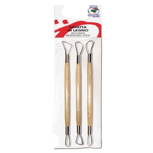CW11359 Busta 3 mirette in legno e acciaio cm.20