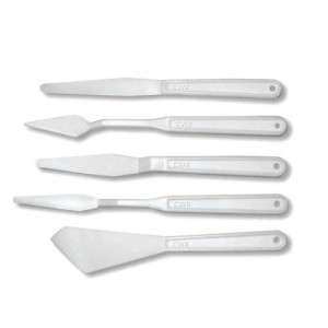cw05224 Set 5 spatole in plastica