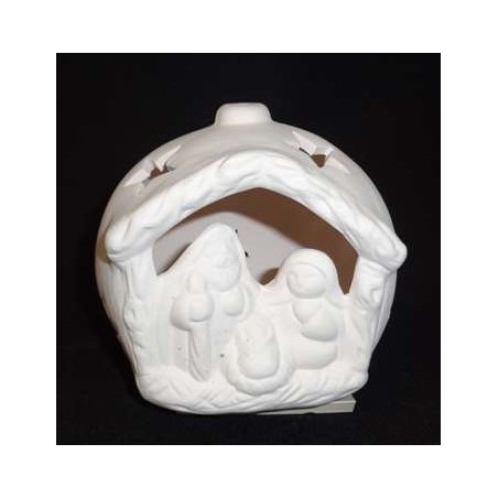 563.12 Presepe su sfera Natalizia cm.12