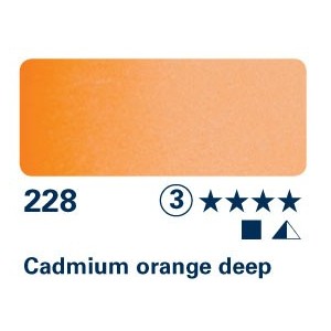 Arancio di Cadmio intenso 228 - Acquarello Horadam Schmincke
