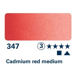 Rosso di cadmio medio 347 - Acquarello Horadam Schmincke
