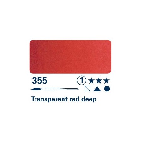 Rosso trasparente intenso 355 - Acquarello Horadam Schmincke