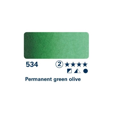 Verde Oliva permanente 534 - Acquarello Horadam Schmincke