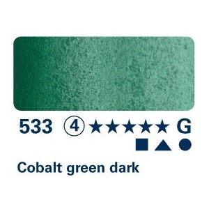 Verde di cobalto scuro 533 - Acquarello Horadam Schmincke