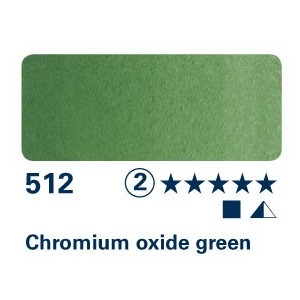 Verde ossido di cromo 512 - Acquarello Horadam Schmincke