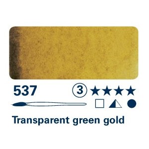 Verde dorato trasparente 537 - Acquarello Horadam Schmincke