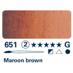 Maroon Brown 651 - Acquarello Horadam Schmincke