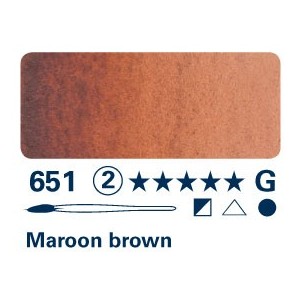 Maroon Brown 651 - Acquarello Horadam Schmincke