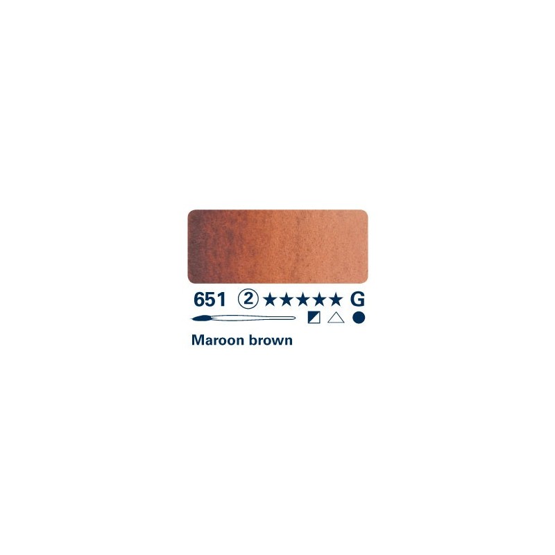 Maroon Brown 651 - Acquarello Horadam Schmincke
